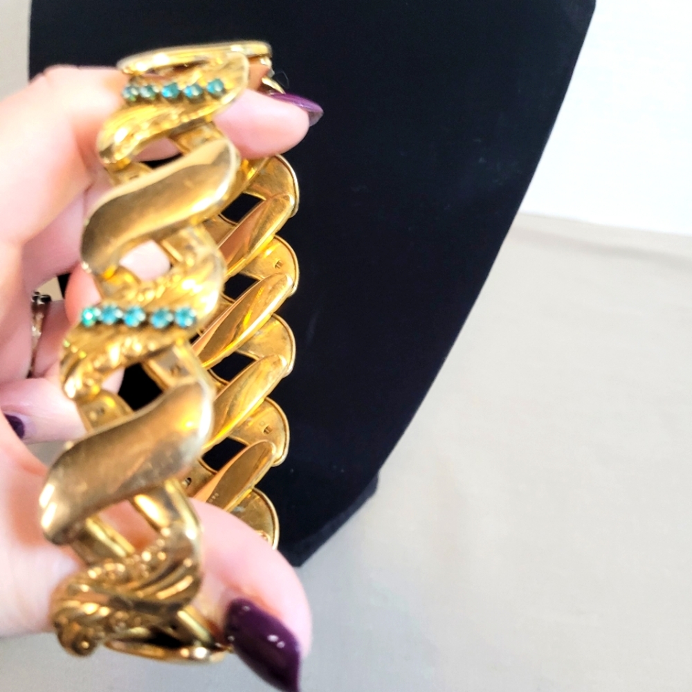 Bugbee & Niles Art Nouveau Gilded Expansion Bracelet - Picture 6 of 8